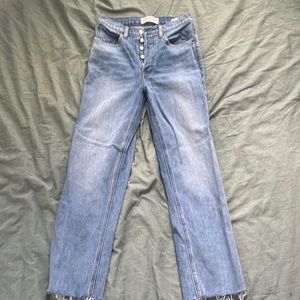Denim Forum-The Arlo High Rose Straight 28L